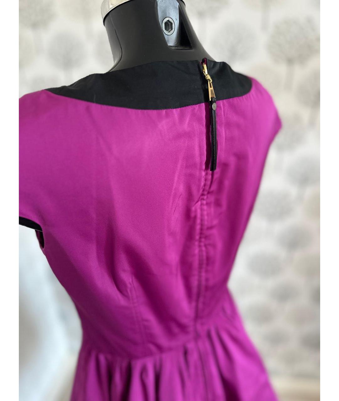 LOUIS VUITTON Розовое полиэстеровое платье, фото 4