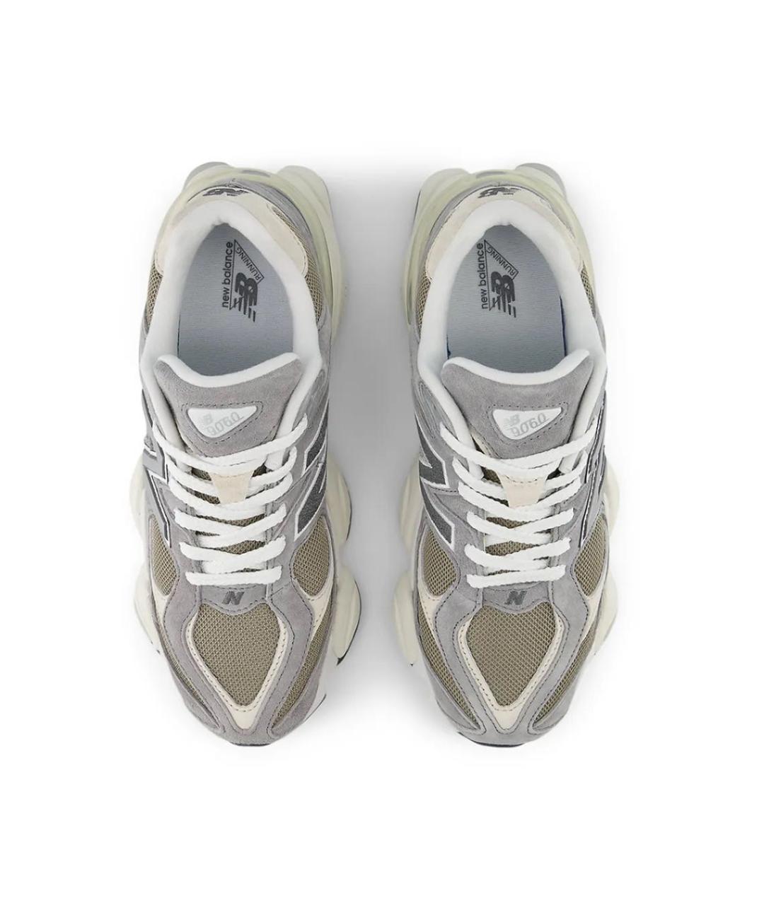 NEW BALANCE Серые замшевые низкие кроссовки / кеды, фото 4