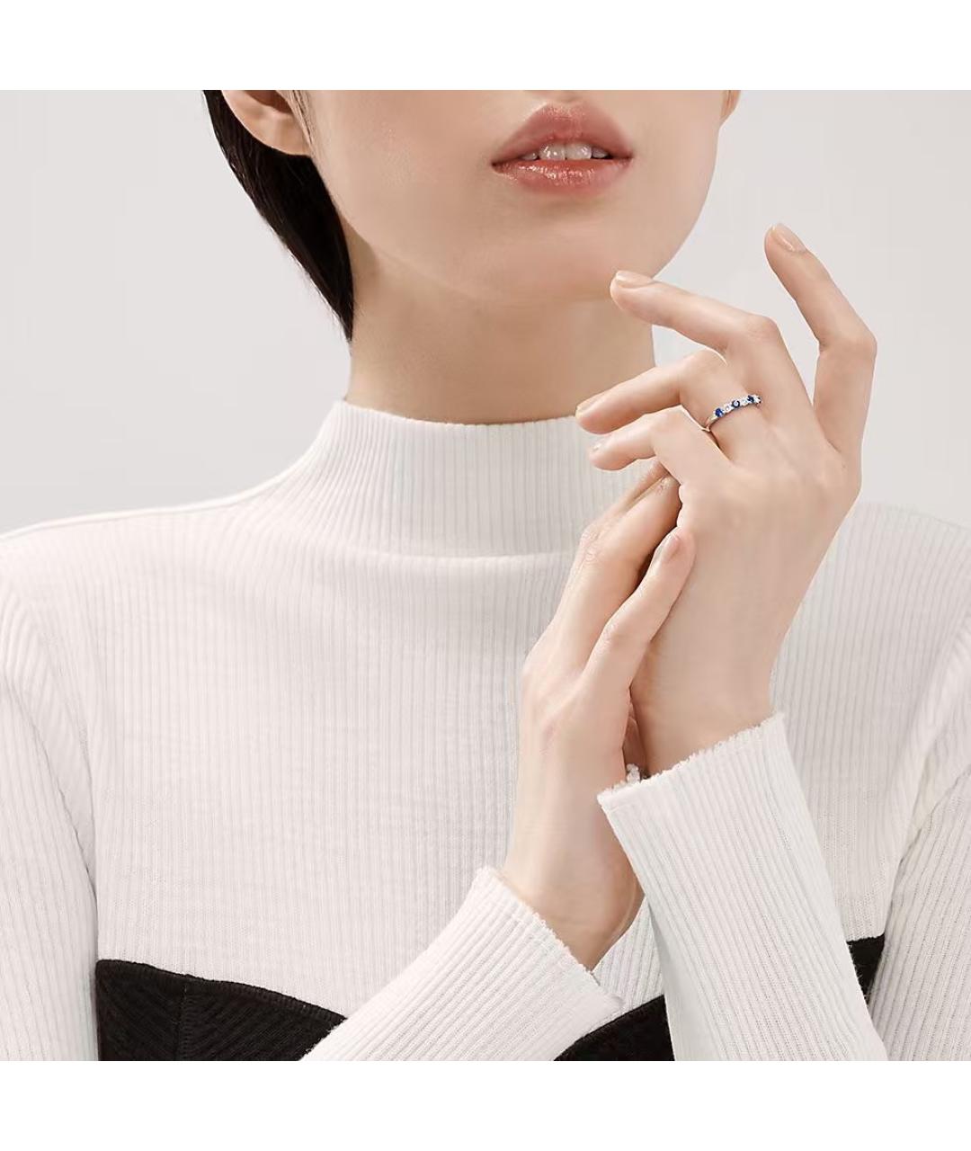 TIFFANY&CO Серебряное платиновое кольцо, фото 4