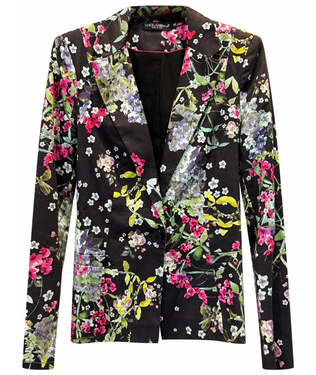 DOLCE&GABBANA Мульти хлопко-эластановый жакет/пиджак, фото 1