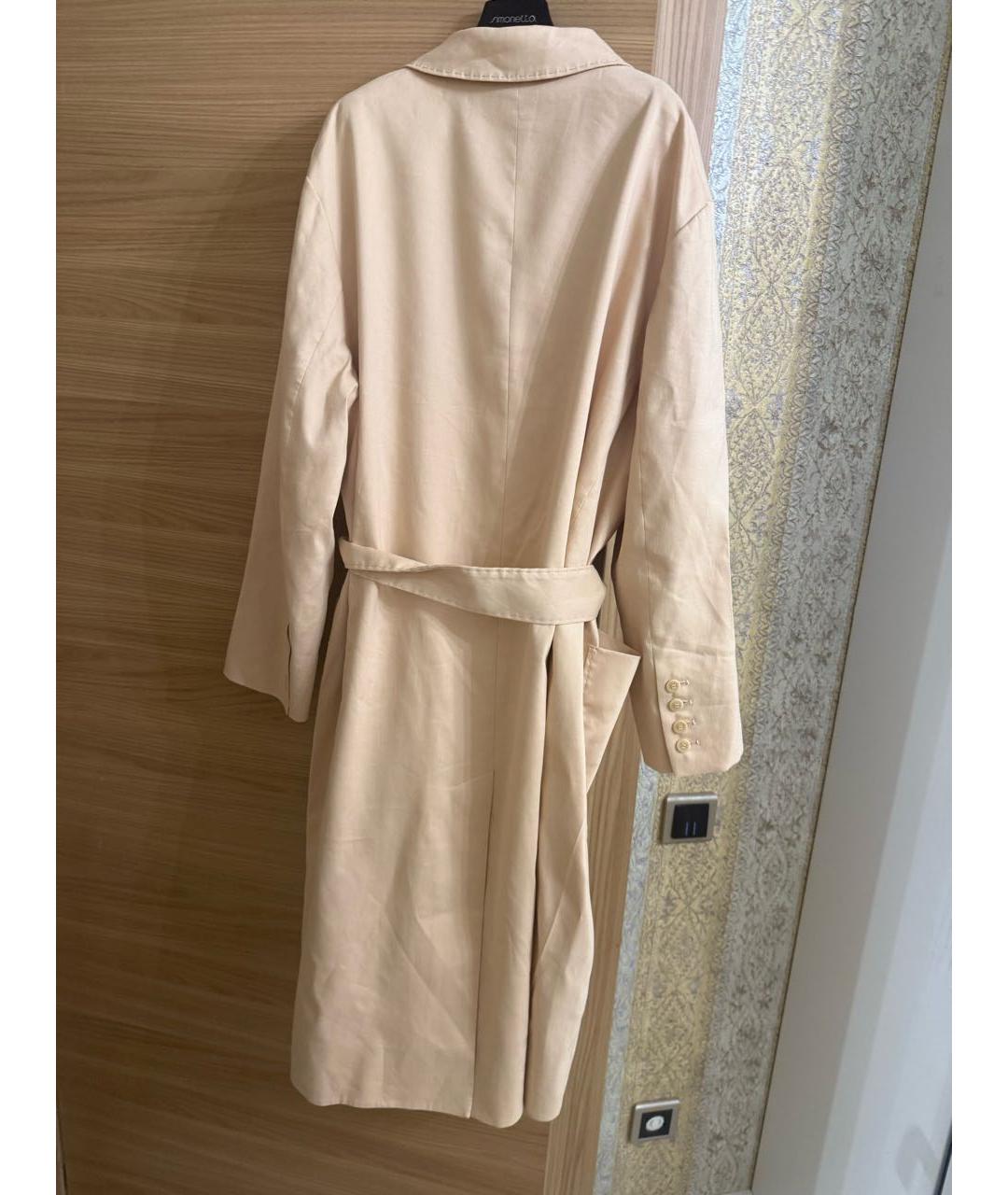 ZIMMERMANN Бежевый льняной тренч/плащ, фото 3