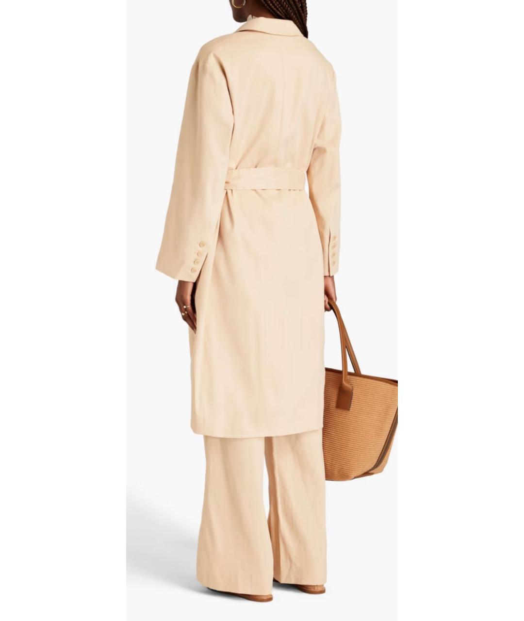 ZIMMERMANN Бежевый льняной тренч/плащ, фото 8