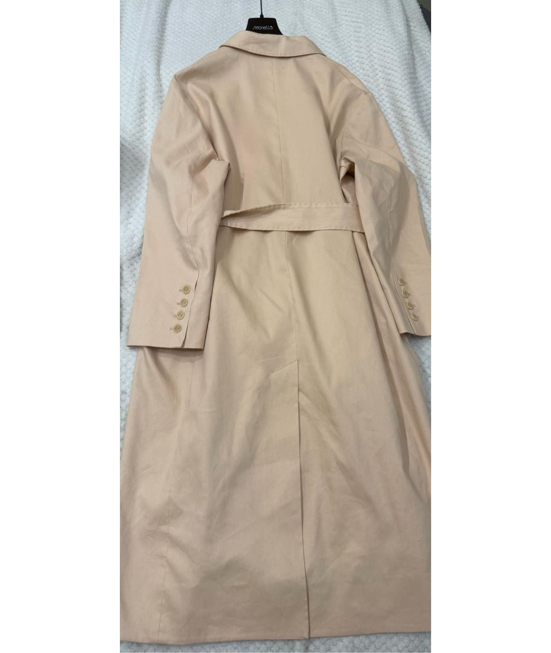 ZIMMERMANN Бежевый льняной тренч/плащ, фото 6