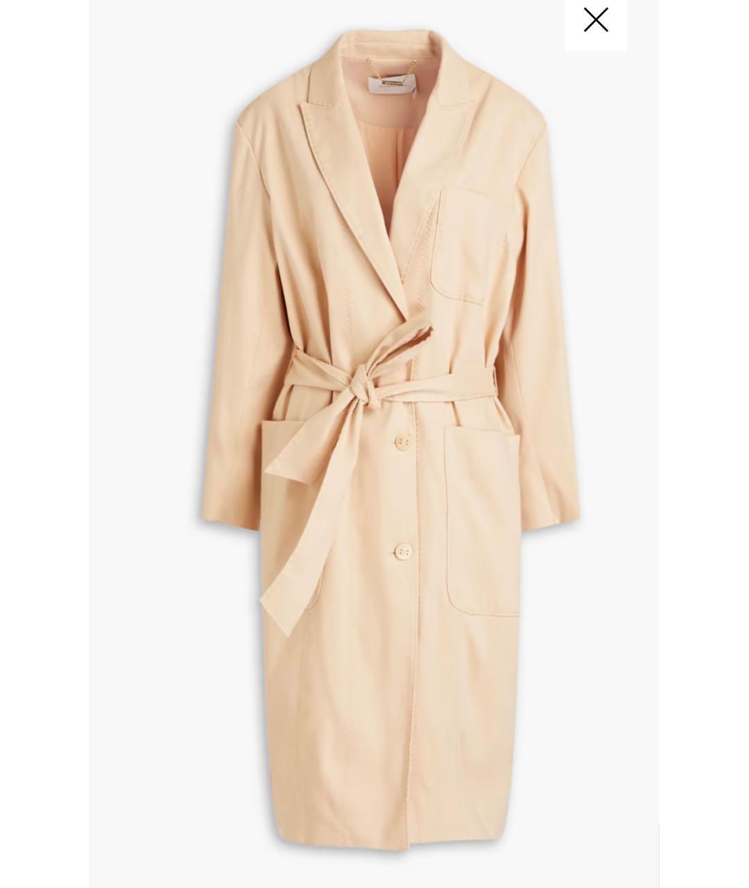 ZIMMERMANN Бежевый льняной тренч/плащ, фото 9