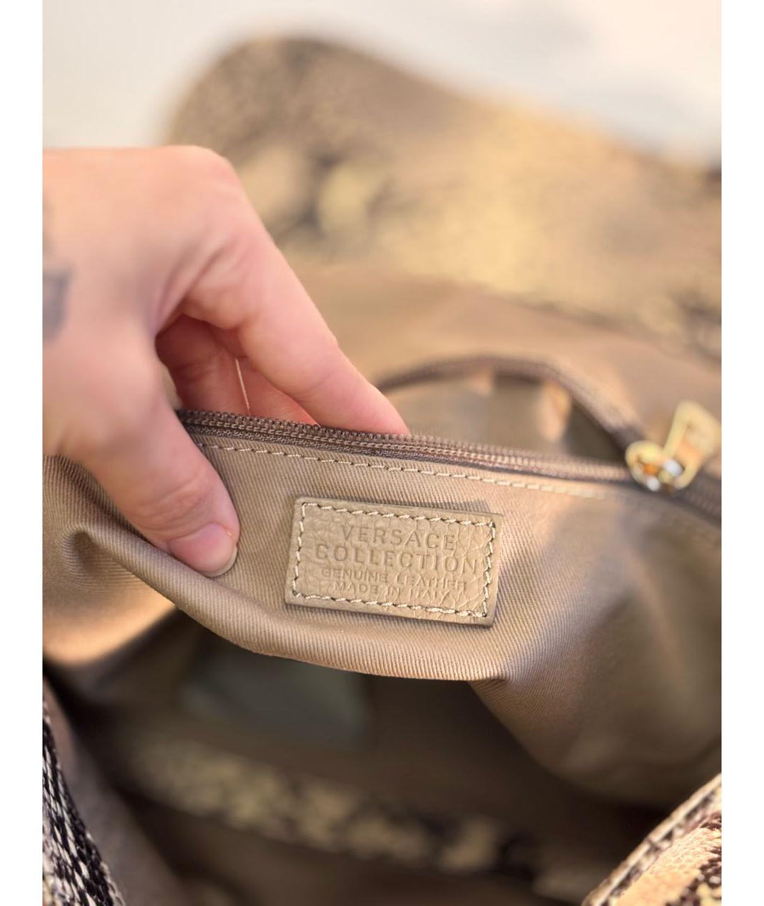 VERSACE COLLECTION Мульти кожаная сумка через плечо, фото 4