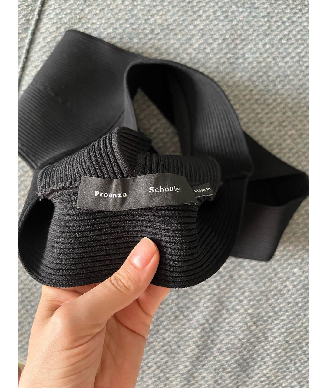 PROENZA SCHOULER Черная вискозная майка, фото 3