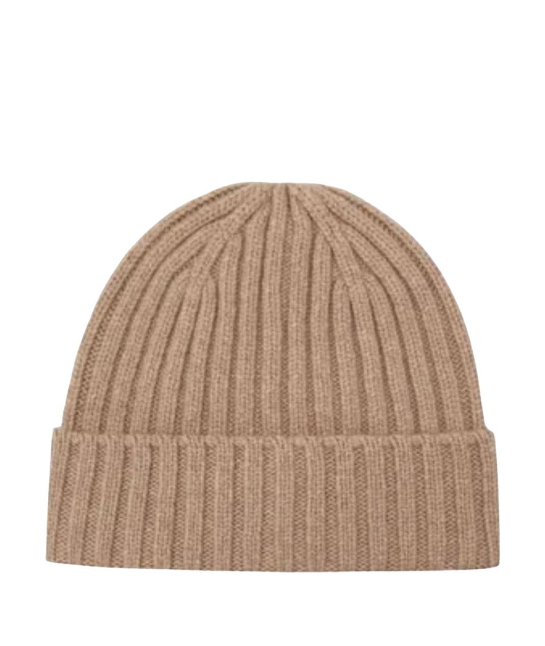 12 STOREEZ Бежевая кашемировая шапка, фото 1