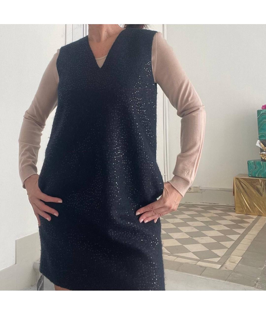 COS Синий шерстяной сарафан, фото 7