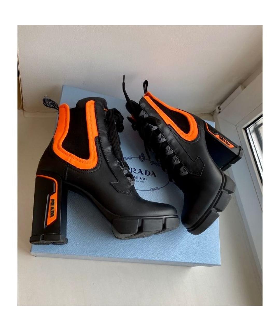 PRADA Мульти кожаные ботильоны, фото 3