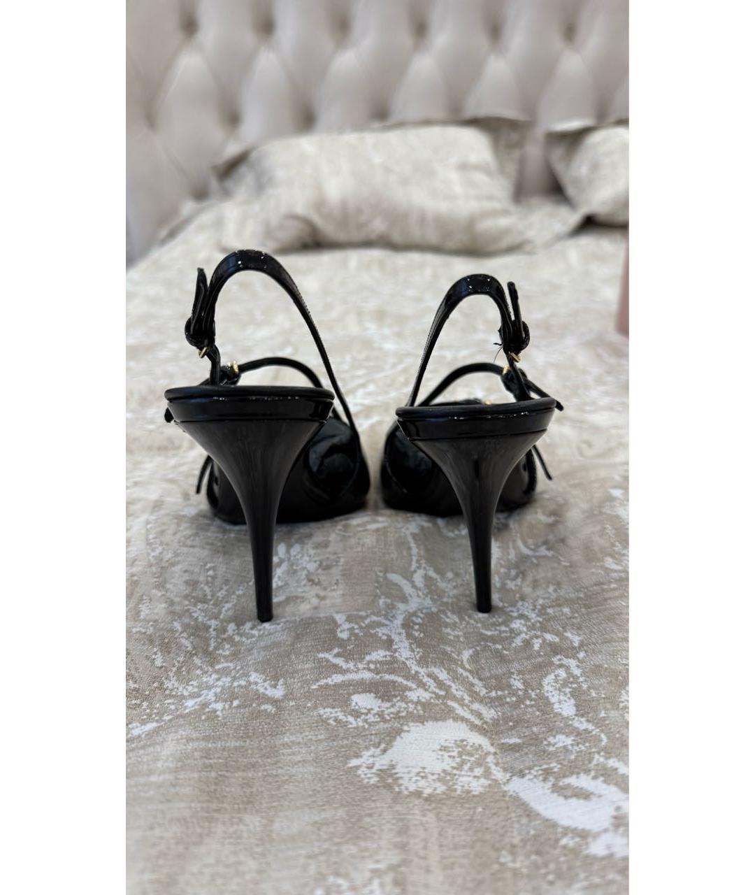 MIU MIU Черные туфли из лакированной кожи, фото 4