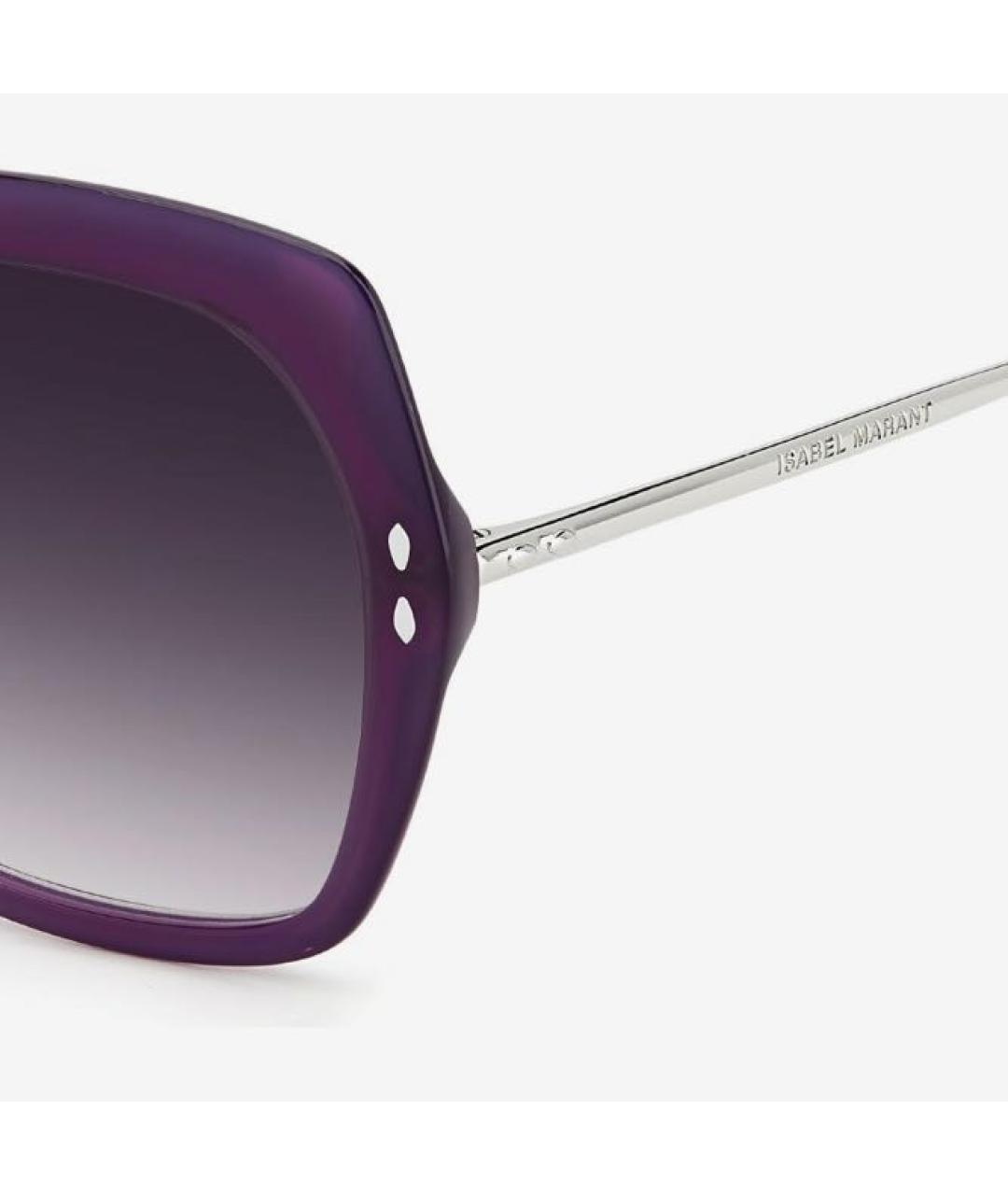 ISABEL MARANT Фиолетовые пластиковые солнцезащитные очки, фото 8