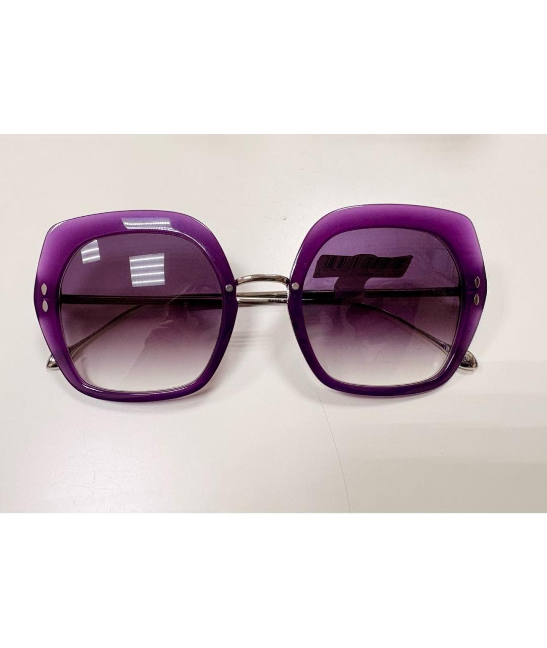 ISABEL MARANT Фиолетовые пластиковые солнцезащитные очки, фото 2