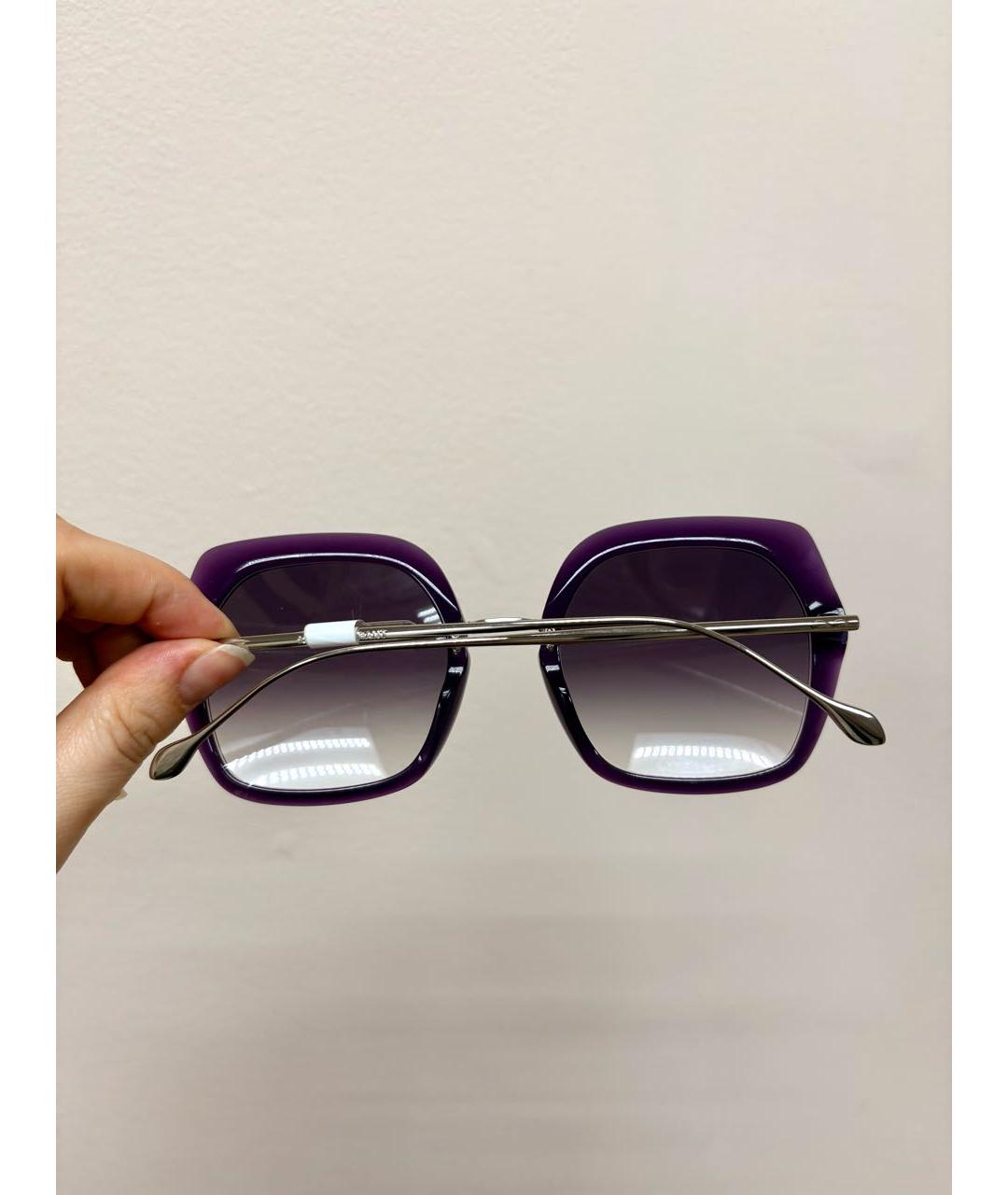 ISABEL MARANT Фиолетовые пластиковые солнцезащитные очки, фото 6