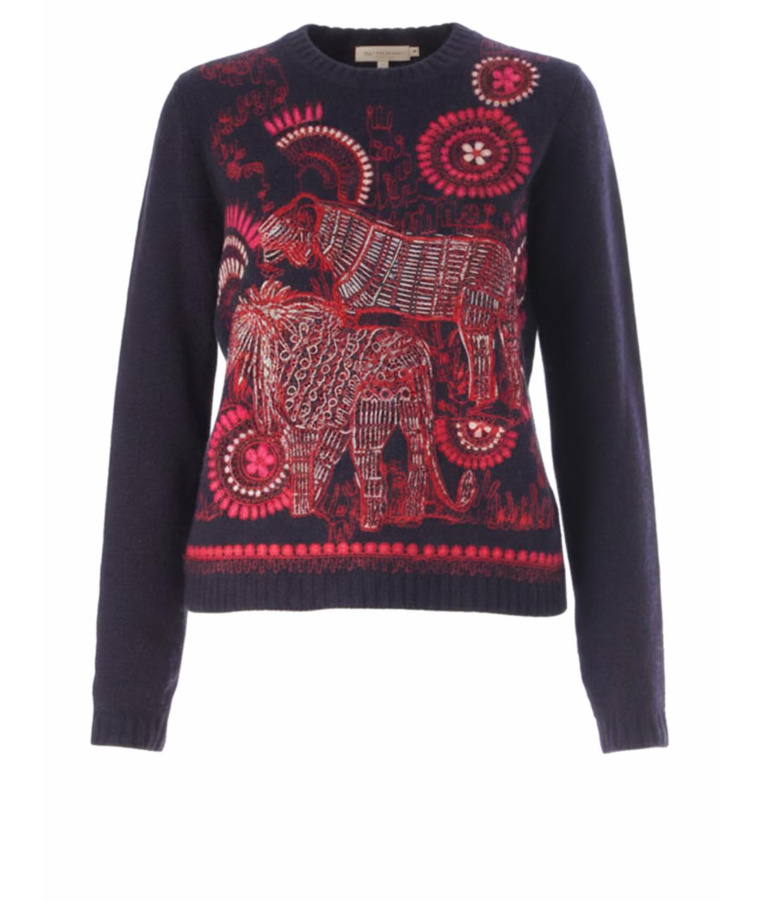 CHRISTIAN DIOR Темно-синий кашемировый джемпер / свитер, фото 1