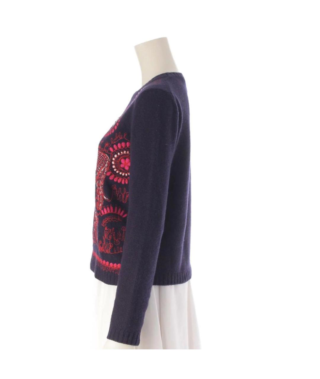 CHRISTIAN DIOR Темно-синий кашемировый джемпер / свитер, фото 3
