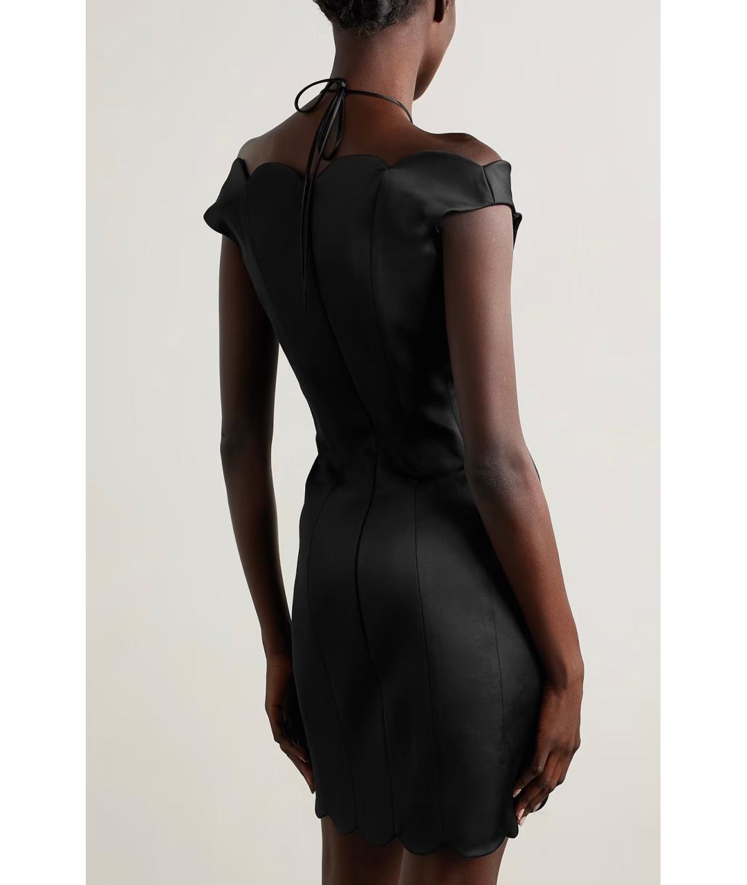 RASARIO Черное атласное коктейльное платье, фото 3