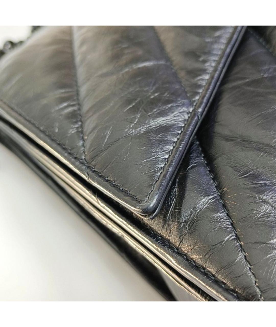 BALENCIAGA Черная кожаная сумка через плечо, фото 5