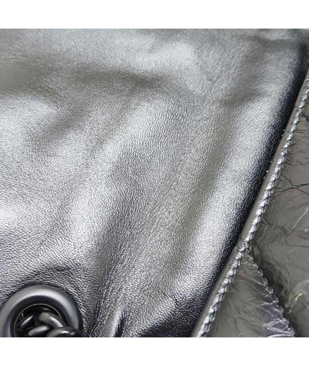 BALENCIAGA Черная кожаная сумка через плечо, фото 6