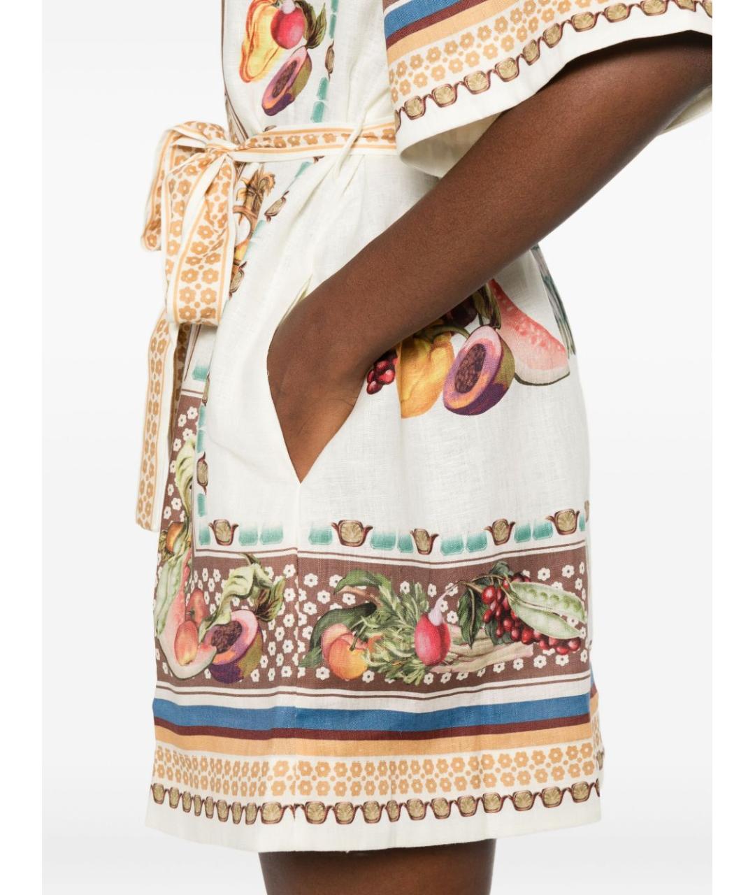 Alemais Мульти льняное платье, фото 5