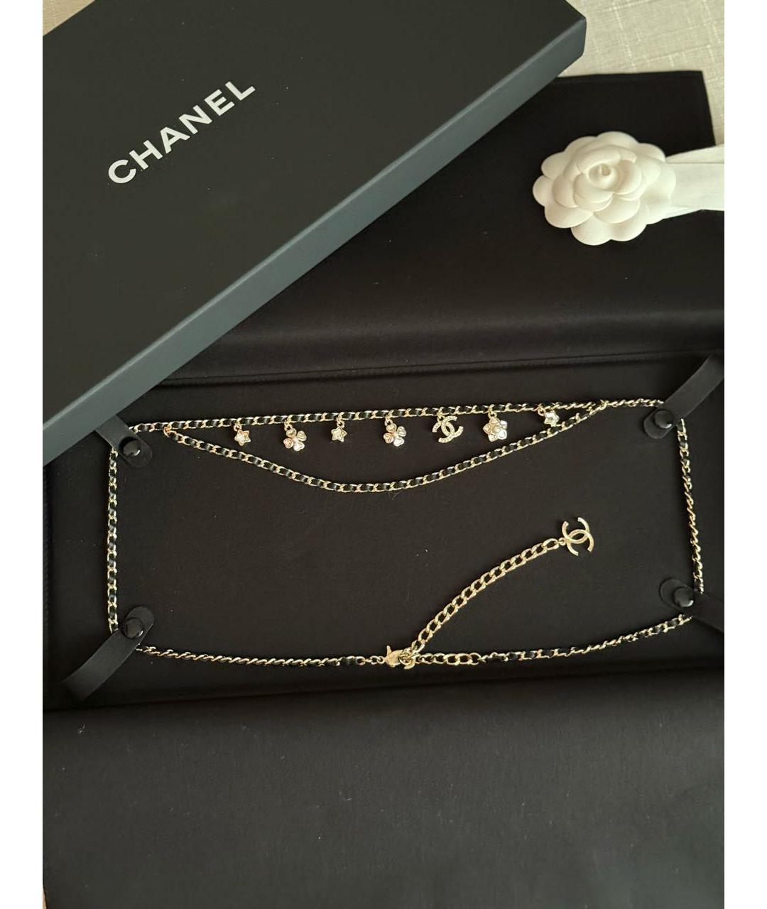 CHANEL Черный кожаный ремень, фото 4