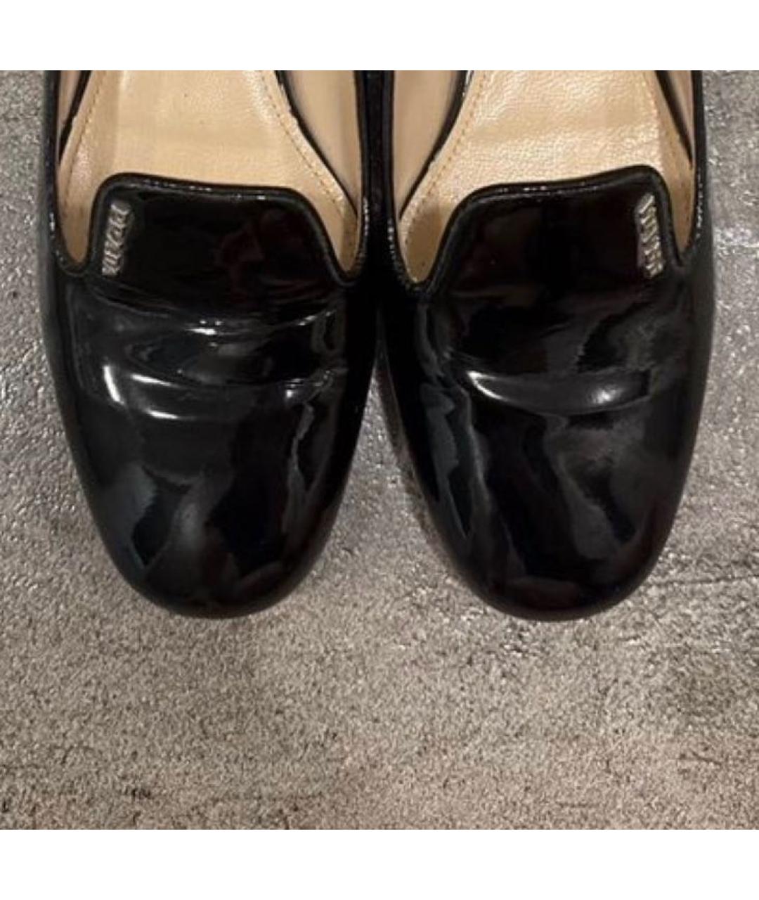 PRADA Черные лоферы из лакированной кожи, фото 3