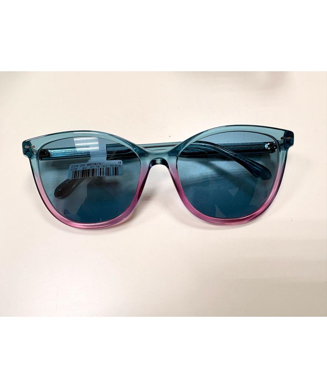 ISABEL MARANT Бирюзовые пластиковые солнцезащитные очки, фото 3