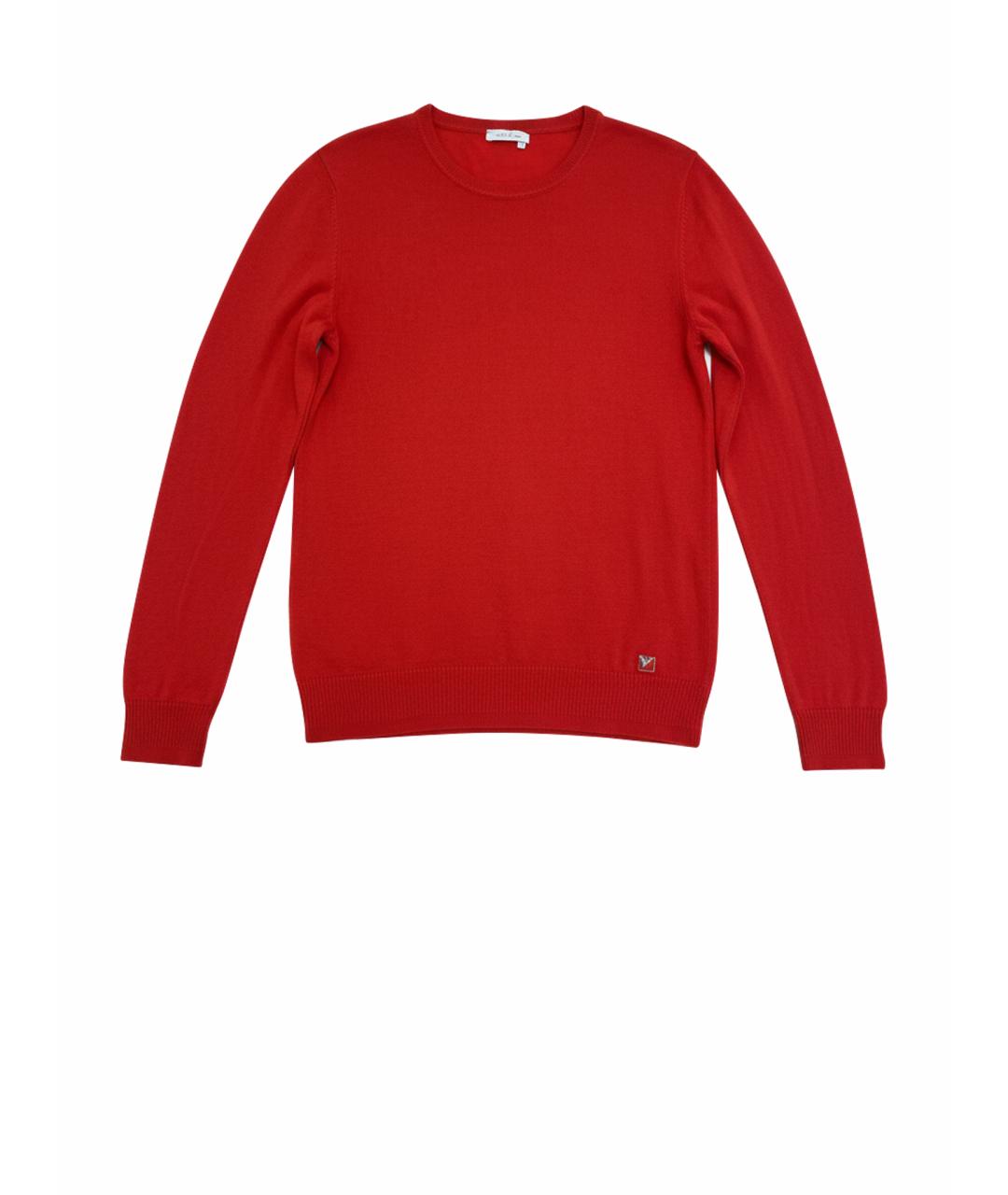 VERSACE Красный шерстяной джемпер / свитер, фото 1