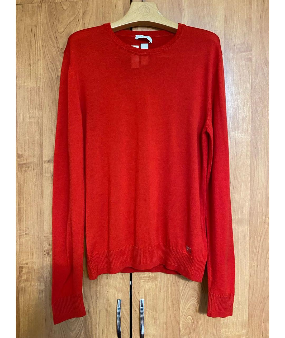 VERSACE Красный шерстяной джемпер / свитер, фото 7