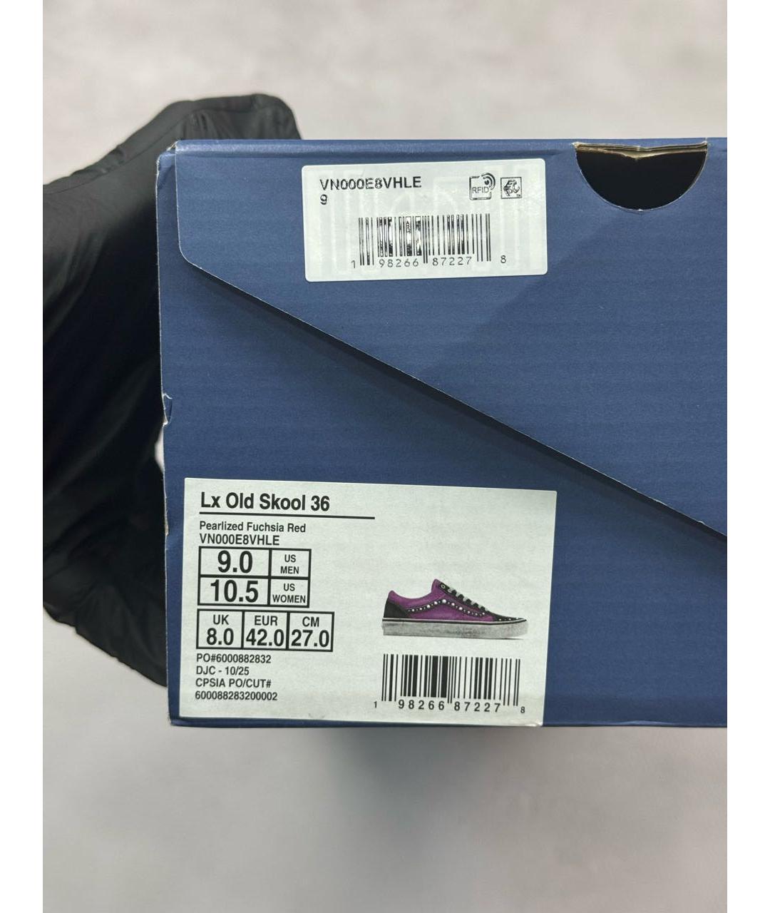 VANS Фуксия текстильные низкие кроссовки / кеды, фото 8