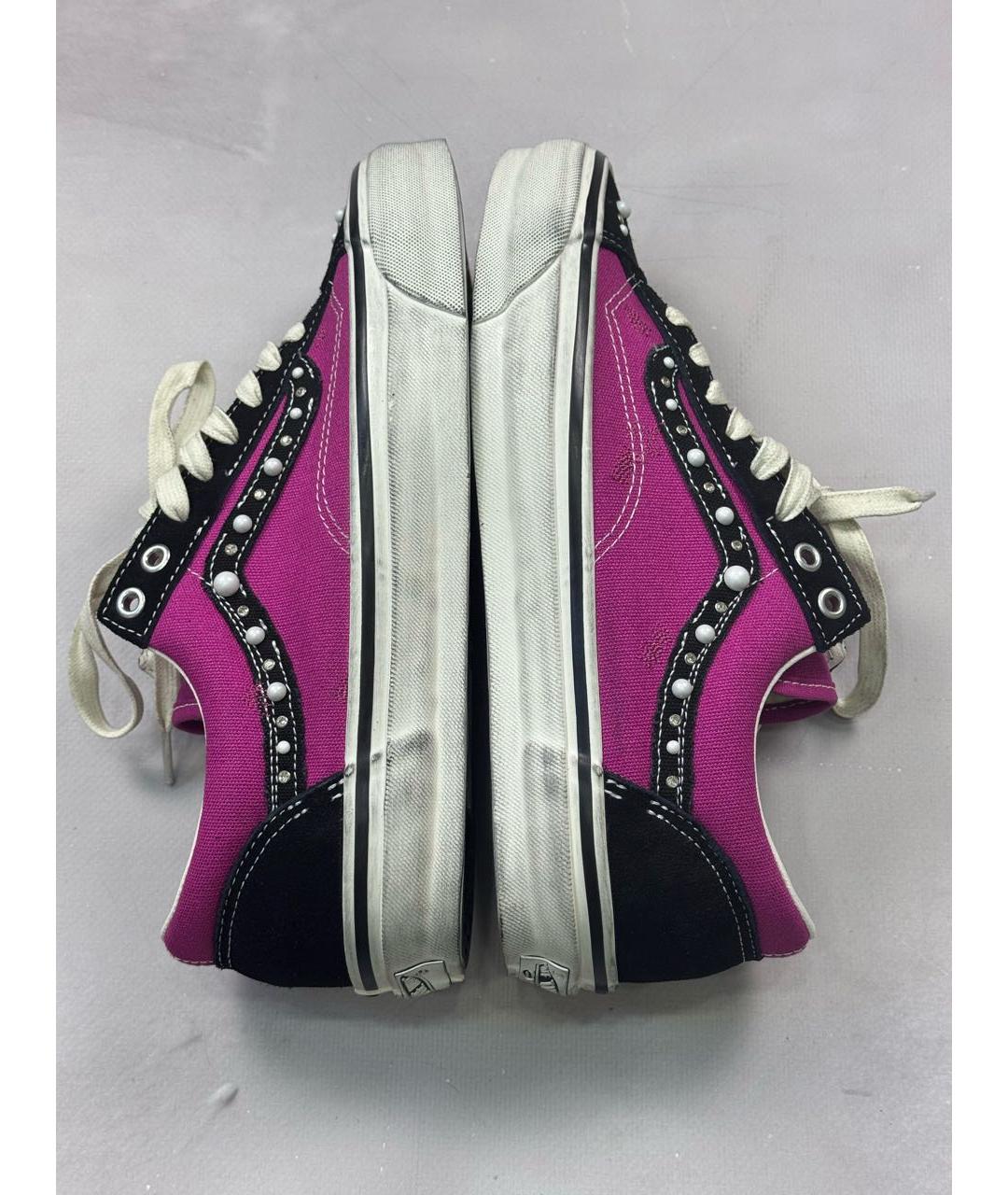 VANS Фуксия текстильные низкие кроссовки / кеды, фото 5