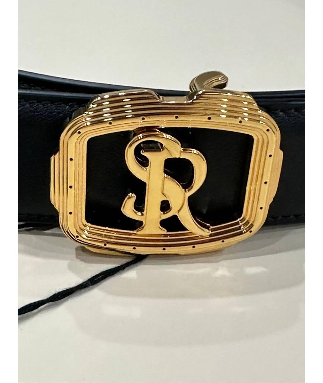STEFANO RICCI Черный кожаный ремень, фото 6