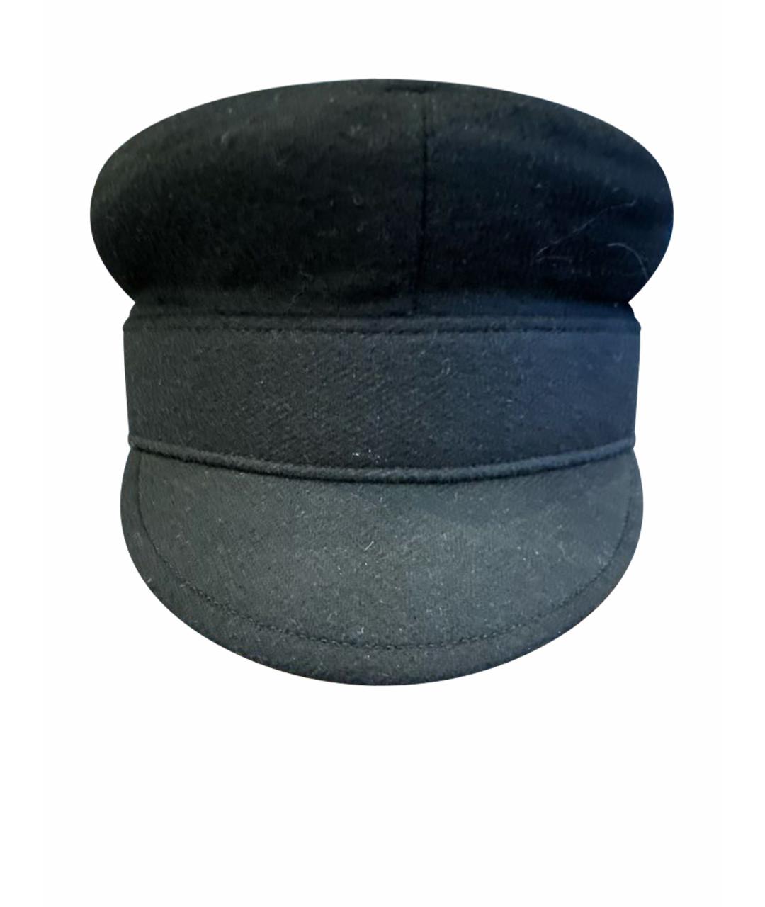 CHRISTIAN DIOR Черная кашемировая кепка, фото 1