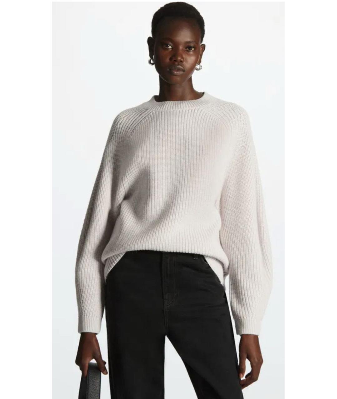 COS Серый шерстяной джемпер / свитер, фото 6