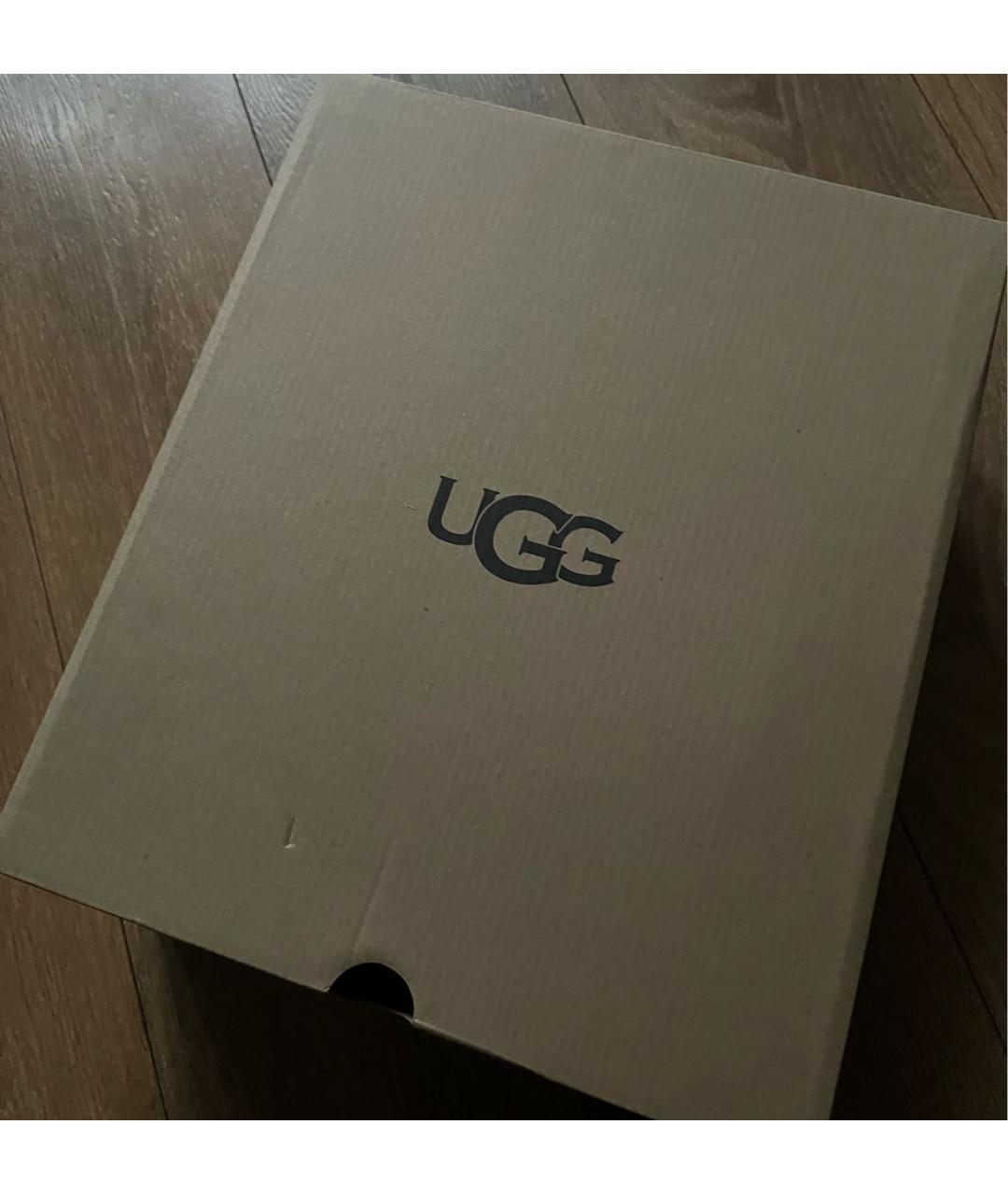 UGG AUSTRALIA Черные замшевые сапоги, фото 5