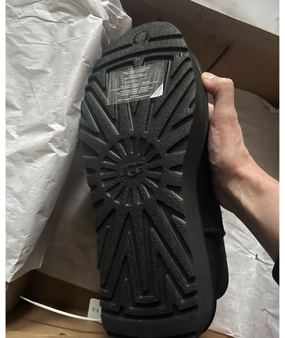 UGG AUSTRALIA Черные замшевые сапоги, фото 3