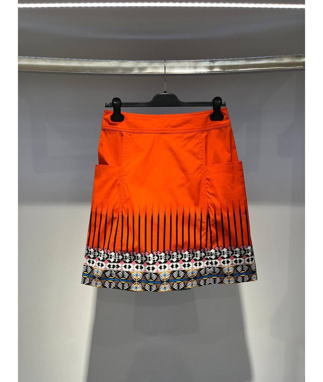 ETRO Оранжевая юбка мини, фото 2