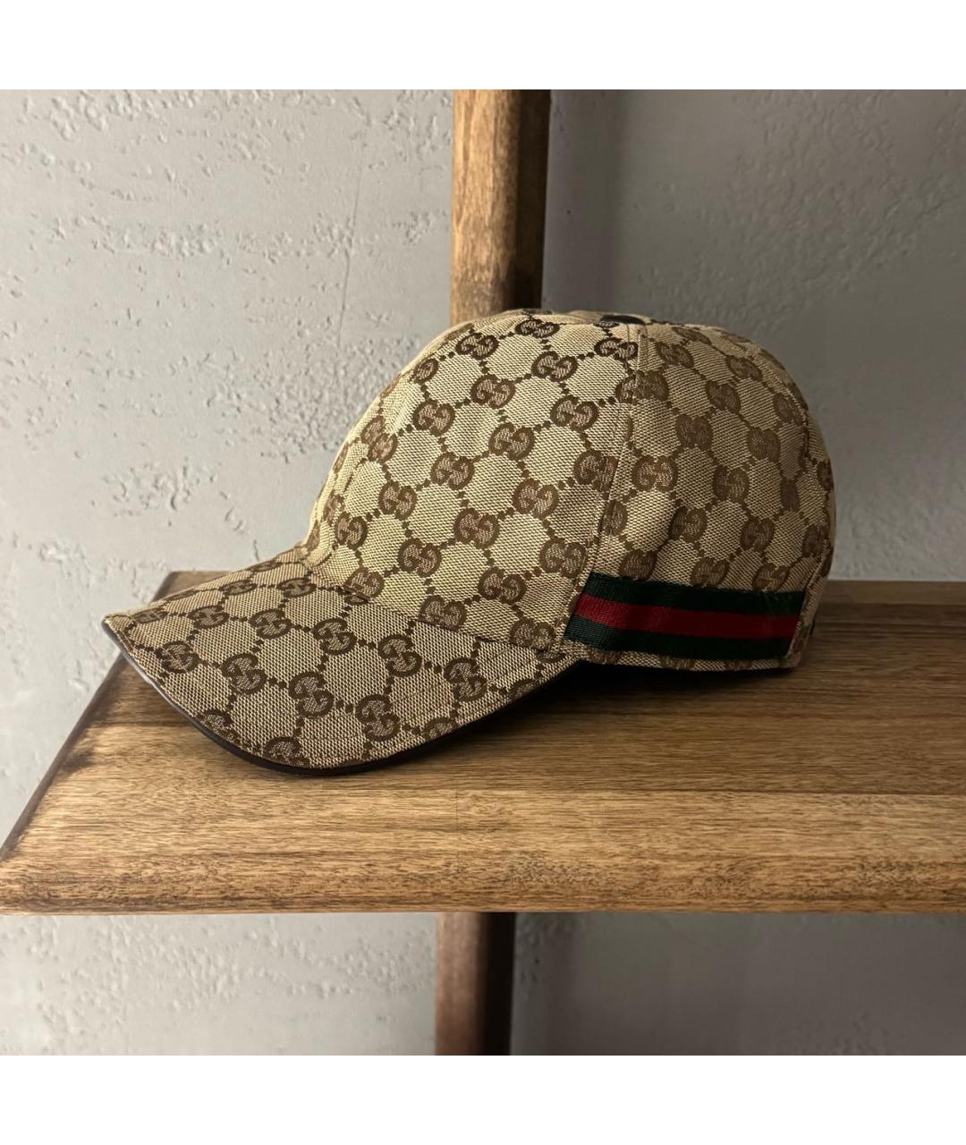 GUCCI Бежевая хлопковая кепка/бейсболка, фото 2