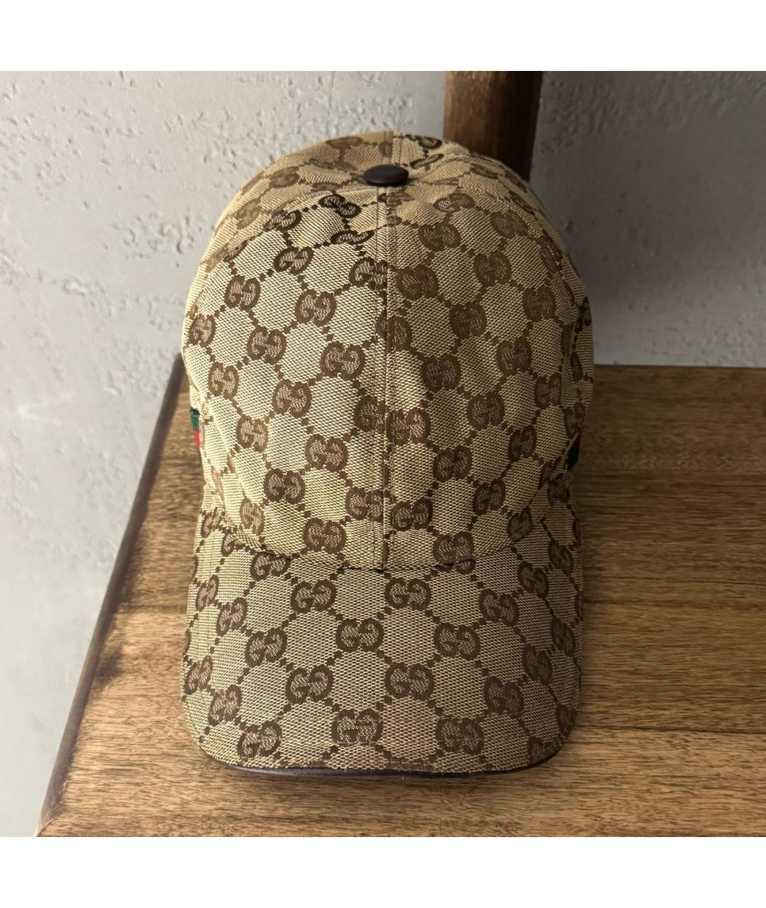 GUCCI Бежевая хлопковая кепка/бейсболка, фото 4