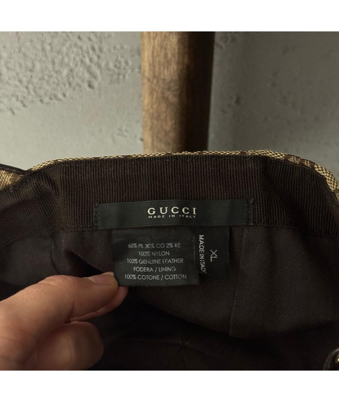 GUCCI Бежевая хлопковая кепка/бейсболка, фото 6