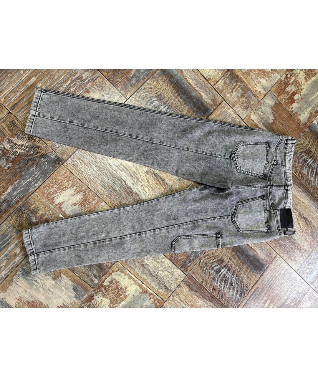 LOUIS VUITTON Серые хлопковые прямые джинсы, фото 6