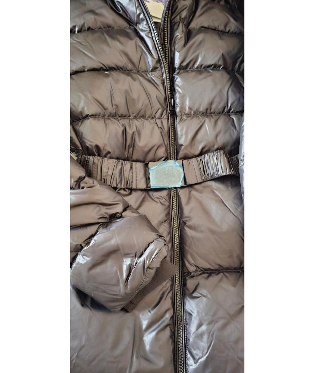 BURBERRY Черный полиэстеровый пуховик, фото 4