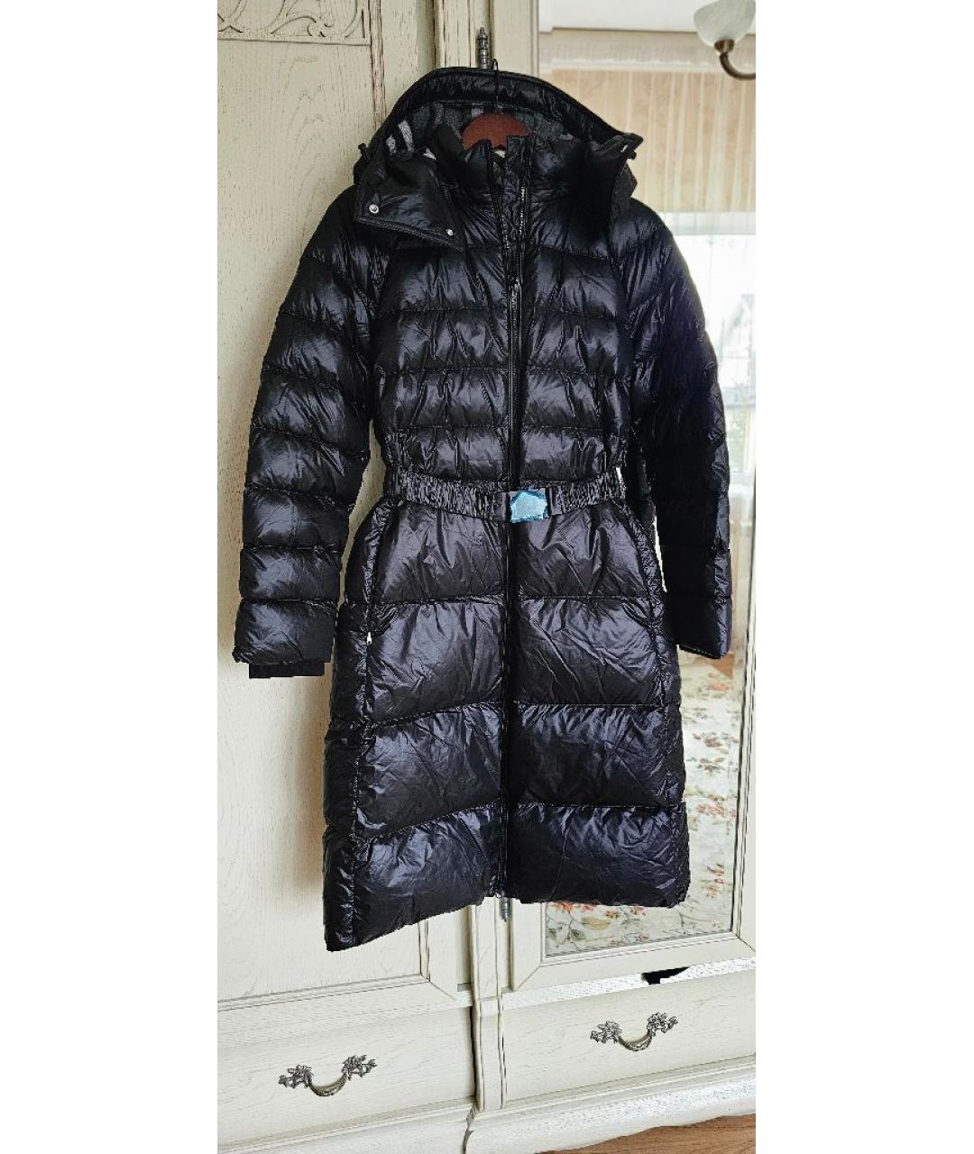 BURBERRY Черный полиэстеровый пуховик, фото 10