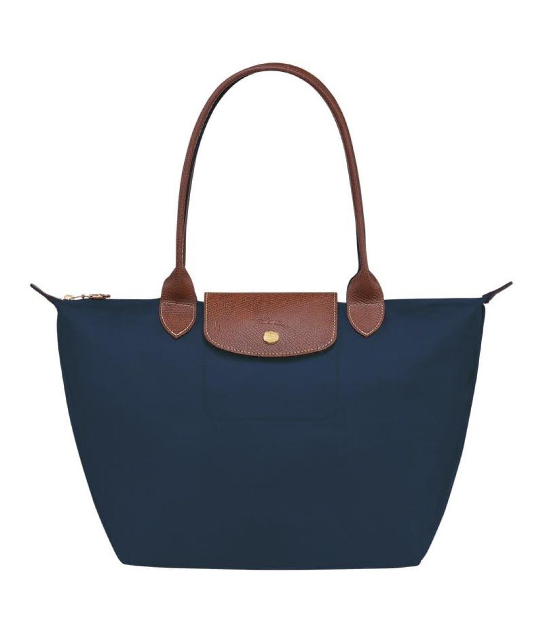 LONGCHAMP Темно-синяя тканевая сумка через плечо, фото 8
