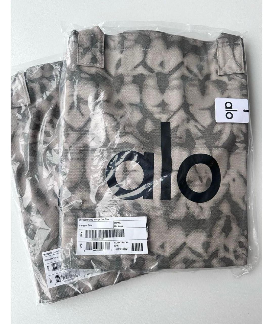 ALO YOGA Бежевая тканевая дорожная/спортивная сумка, фото 2