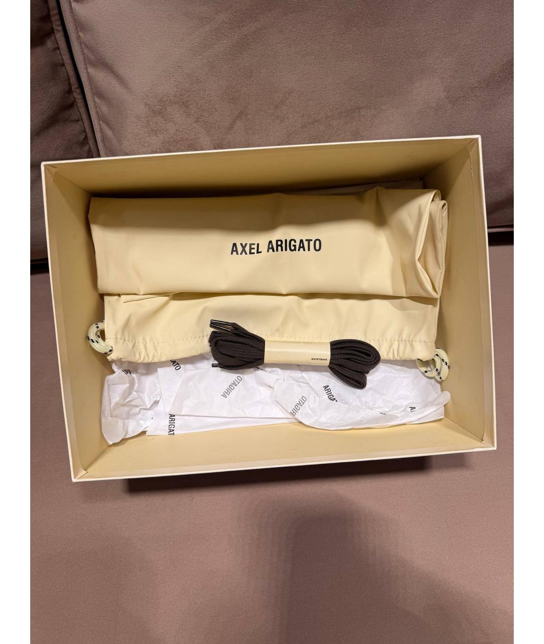 AXEL ARIGATO Коричневые замшевые высокие кроссовки / кеды, фото 7