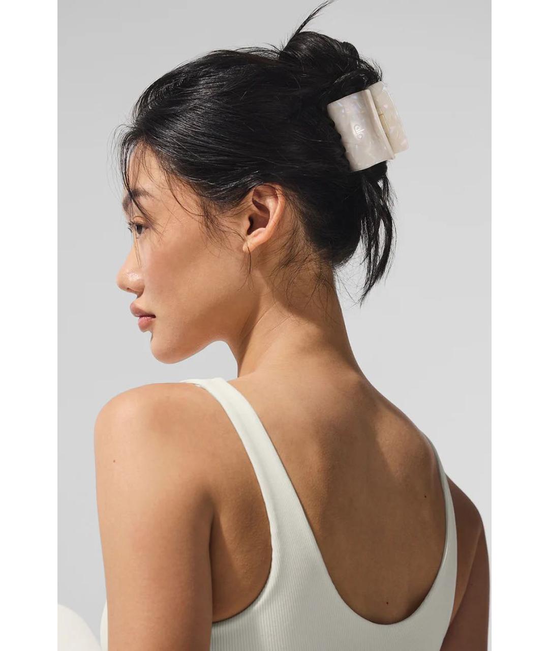 ALO YOGA Белая заколка, фото 3