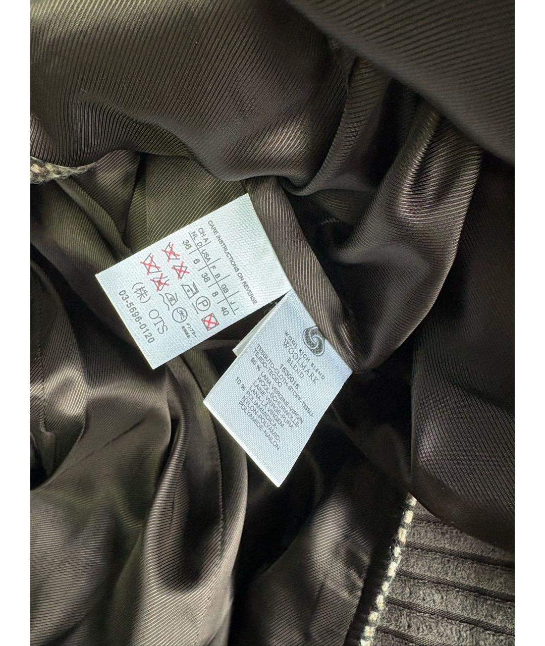 WEEKEND MAX MARA Серое шерстяное пальто, фото 3