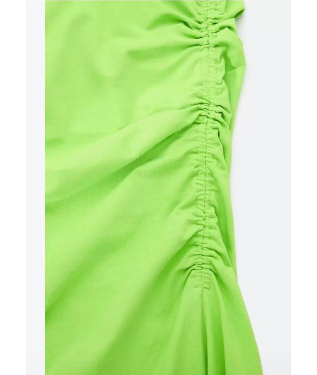 COS Салатовыое хлопковое повседневное платье, фото 7