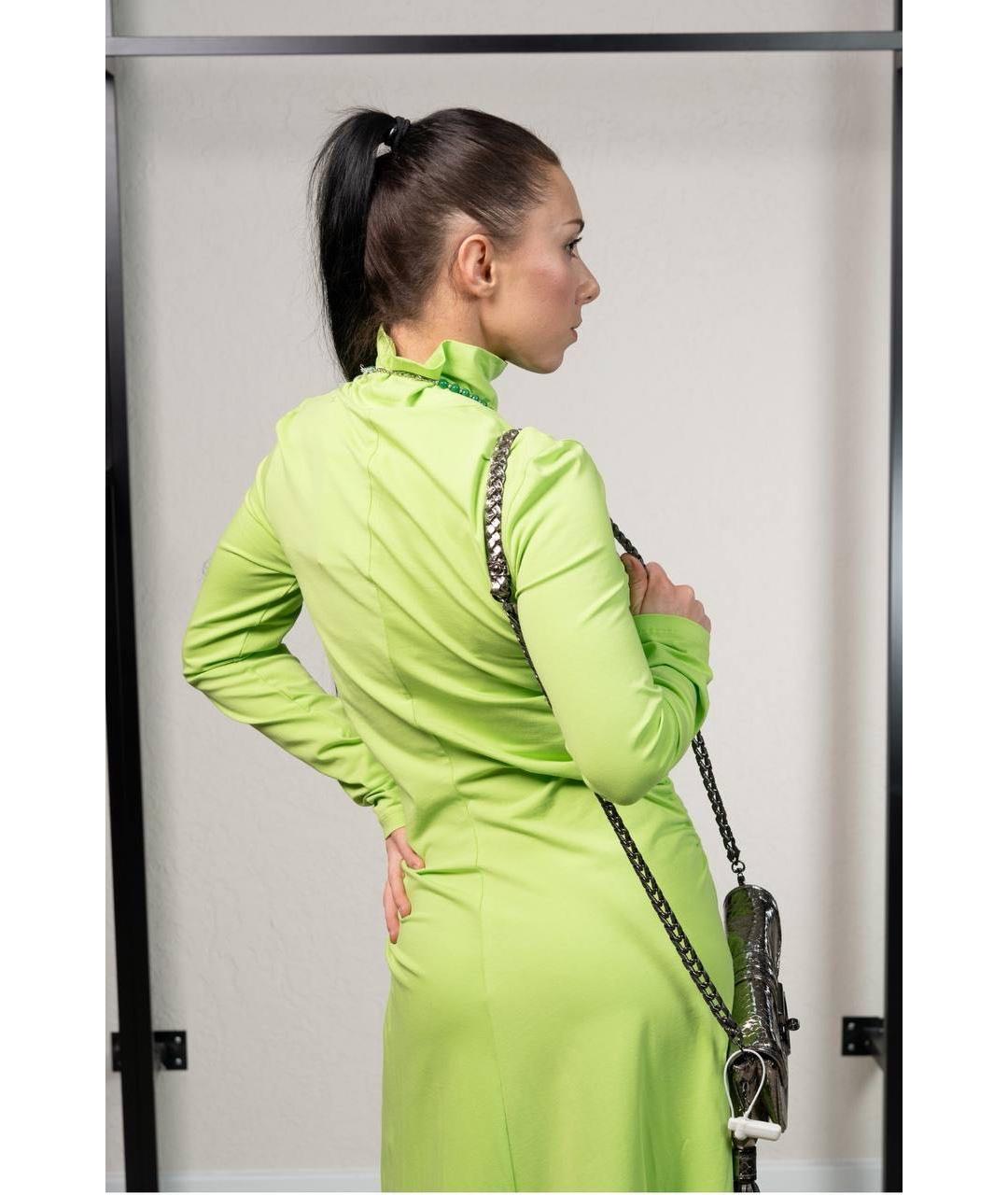 COS Салатовыое хлопковое повседневное платье, фото 8