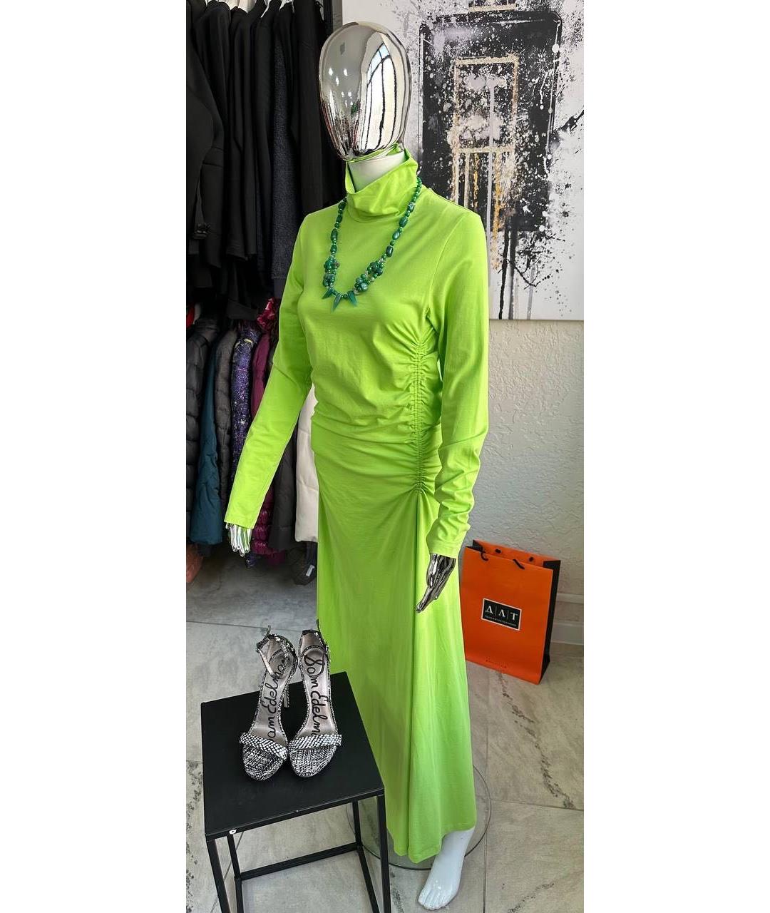 COS Салатовыое хлопковое повседневное платье, фото 3